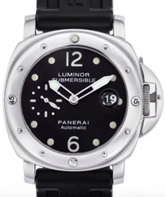 Panerai Submersible PAM 00024 44mm Stainless steel Black