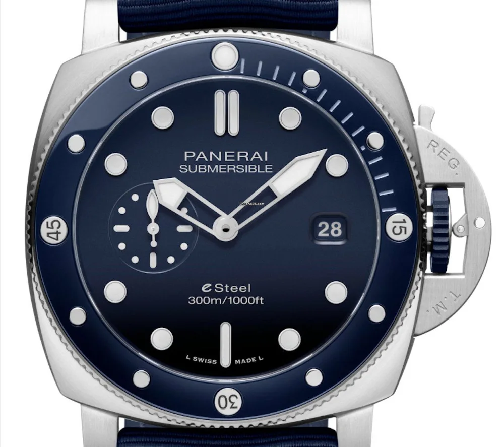 Panerai Submersible PAM 01289 44mm Stainless steel Blue