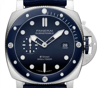 Panerai Submersible PAM 01289 Stainless steel Blue