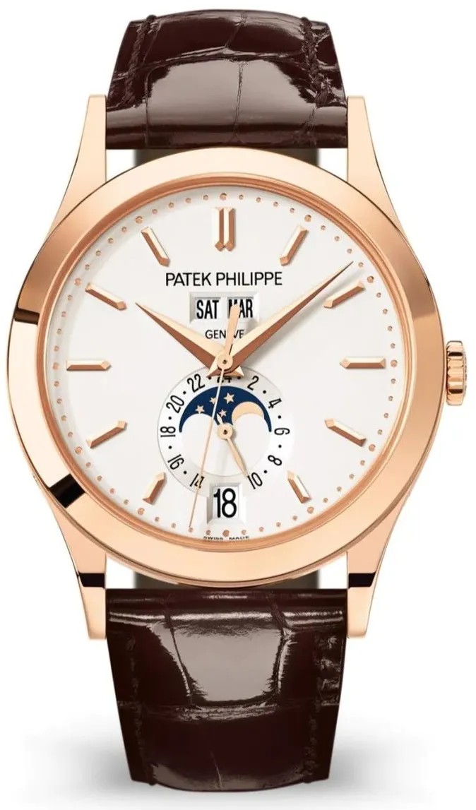 Patek Philippe Annual Calendar 5396R-011 38mm Rose gold and 18k rose gold Silver