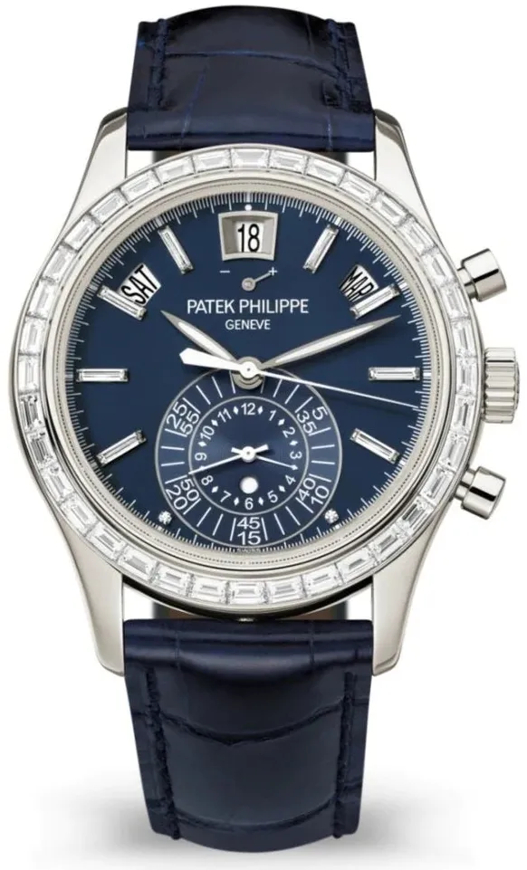 Patek Philippe Annual Calendar Chronograph 5961P-001 40.5mm Platinum Blue