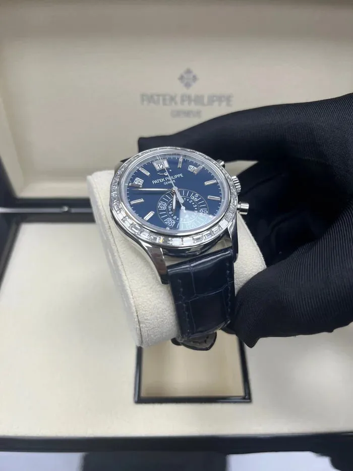 Patek Philippe Annual Calendar Chronograph 5961P-001 40.5mm Platinum Blue 1