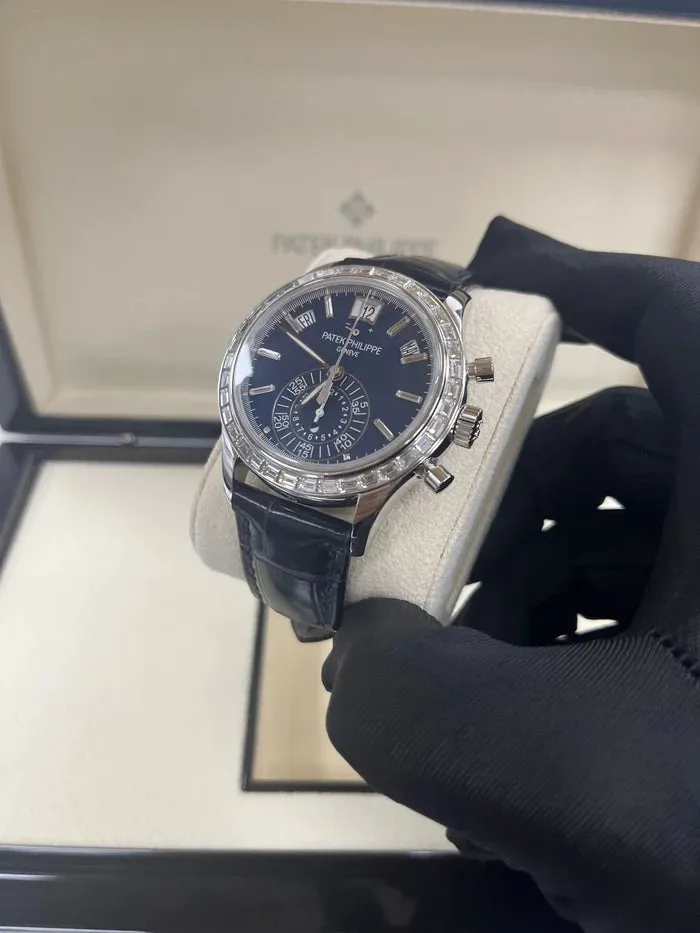 Patek Philippe Annual Calendar Chronograph 5961P-001 40.5mm Platinum Blue 2