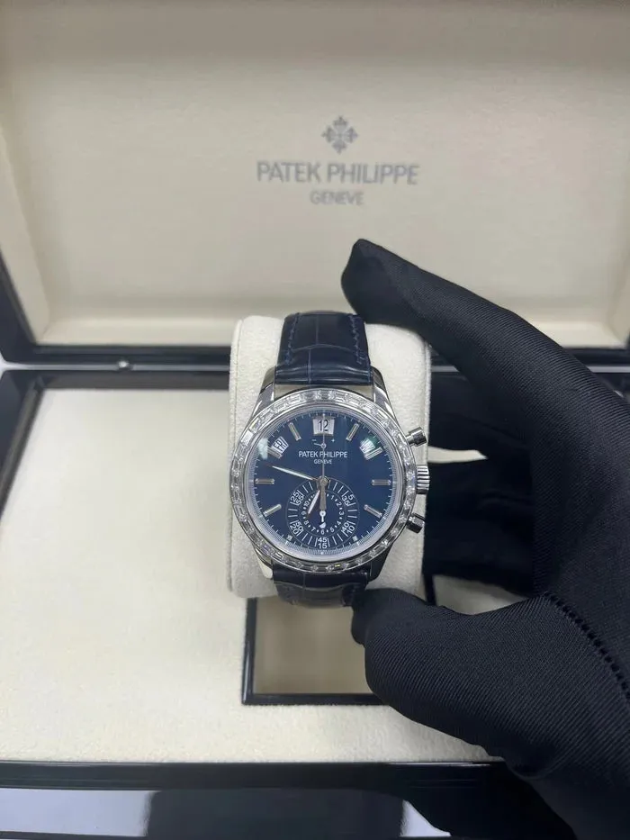 Patek Philippe Annual Calendar Chronograph 5961P-001 40.5mm Platinum Blue 13