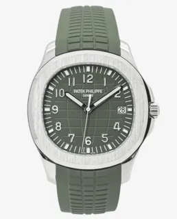 Patek Philippe Aquanaut 5168G-010 White gold Green