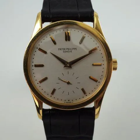 Patek Philippe Calatrava 3796 30.5mm Yellow gold Silver 5