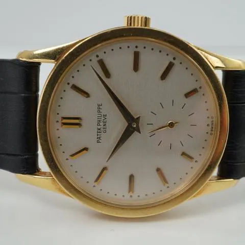 Patek Philippe Calatrava 3796 30.5mm Yellow gold Silver 9