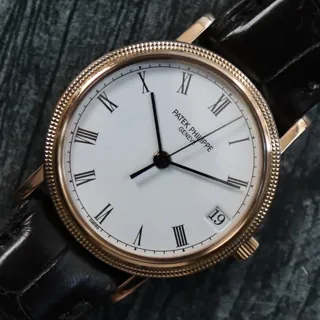 Patek Philippe Calatrava 3802/200R Rose gold White