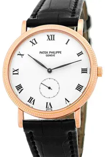 Patek Philippe Calatrava 3919R Rose gold White