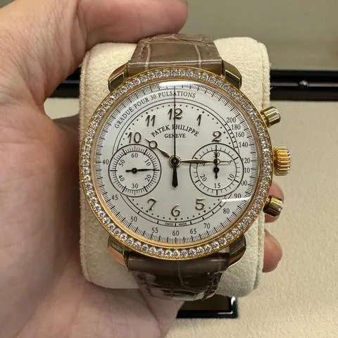 Patek Philippe Chronograph 7150/250R-001 38mm Rose gold White 2