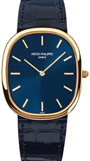 Patek Philippe Golden Ellipse 3738/100 Yellow gold Blue