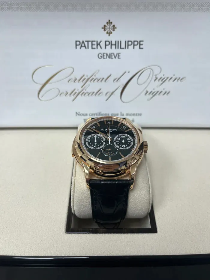 Patek Philippe Minute Repeater Perpetual Calendar Chronograph 5208 42mm Yellow gold Black 1