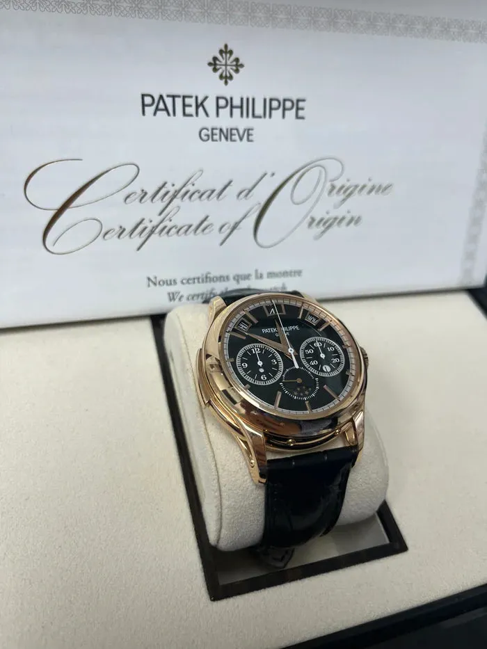 Patek Philippe Minute Repeater Perpetual Calendar Chronograph 5208 42mm Yellow gold Black 2