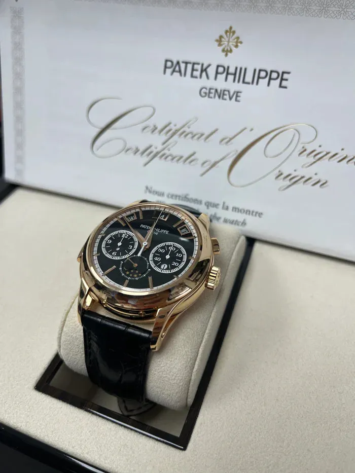 Patek Philippe Minute Repeater Perpetual Calendar Chronograph 5208 42mm Yellow gold Black 3