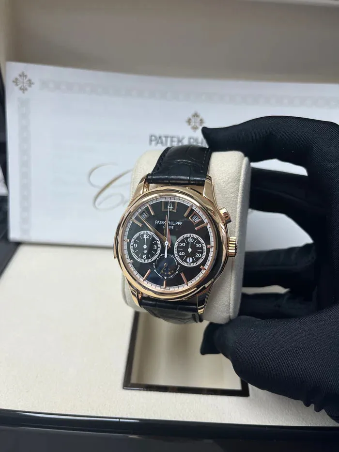 Patek Philippe Minute Repeater Perpetual Calendar Chronograph 5208 42mm Yellow gold Black 6