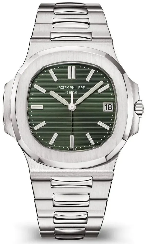 Patek Philippe Nautilus 5711/1A-014 40.5mm Rose gold and 18k rose gold Green