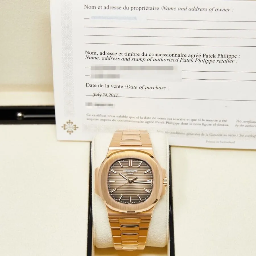 Patek Philippe Nautilus 5711/1R-001 40mm Rose gold Brown 3