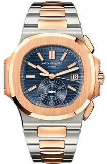 Patek Philippe Nautilus 5980/1AR-001 Rose gold and Stainless steel Blue