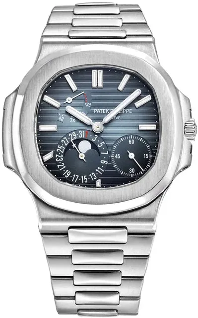 Patek Philippe Nautilus Moonphase 5712/1A-001 40mm Stainless steel Blue