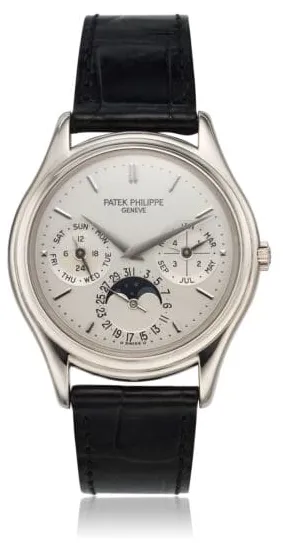 Patek Philippe Perpetual Calendar 3940G 36.1mm White gold Silver