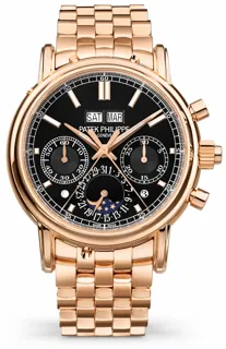 Patek Philippe Perpetual Calendar Split-Seconds Chronograph 5204/1R-001 Rose gold Black