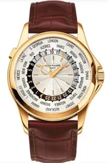 Patek Philippe World Time 5130J-001 Rose gold Silver