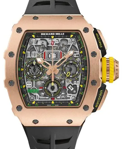 Richard Mille RM 011 RM 11-03 50mm Rose gold and 18k rose gold Skeletonized