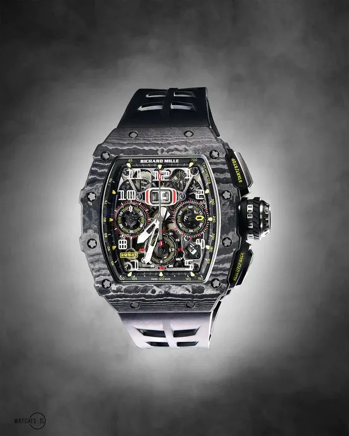 Richard Mille RM11-03 RM 11-03 50mm black carbon Skeletonized