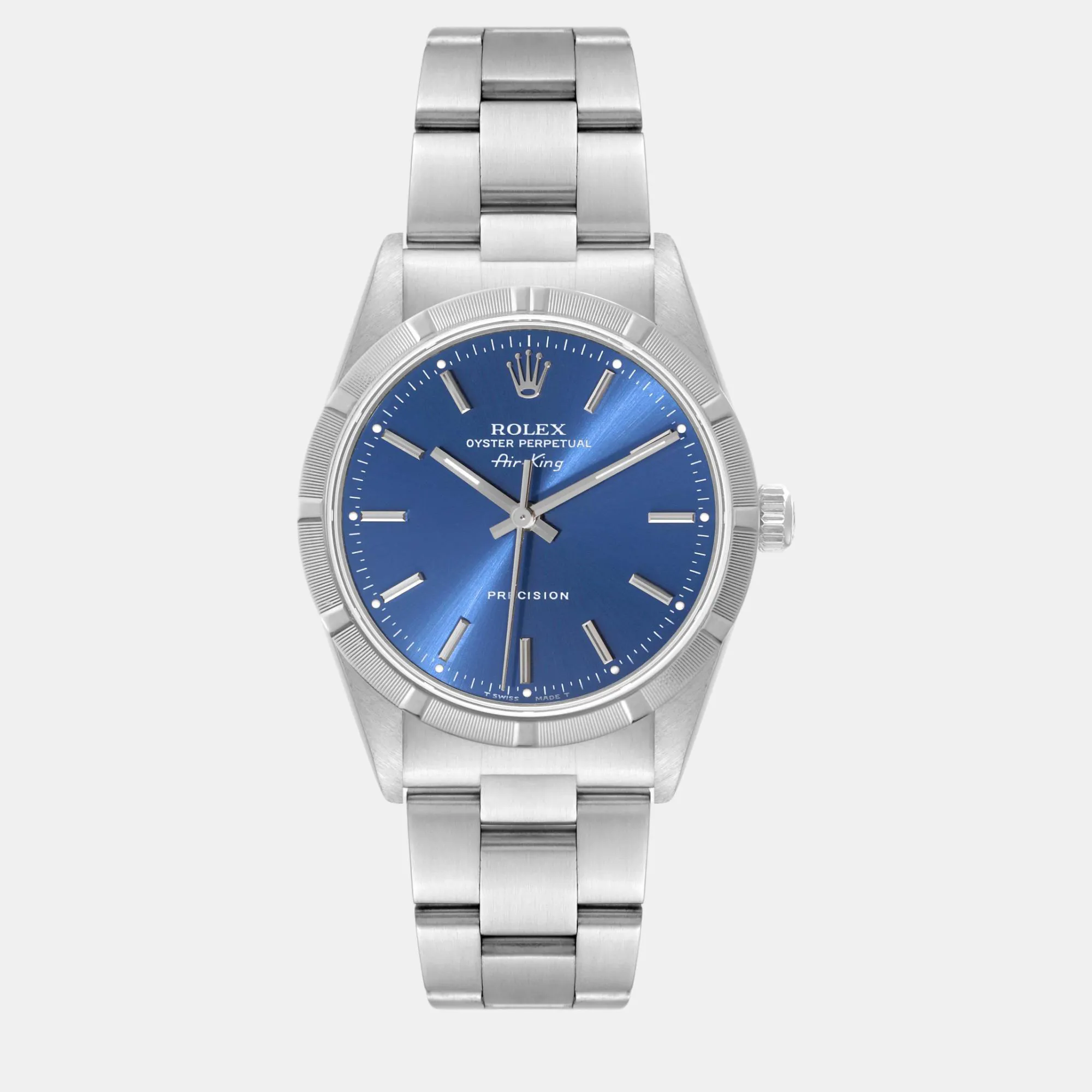 Rolex Air King 34mm Stainless steel Blue