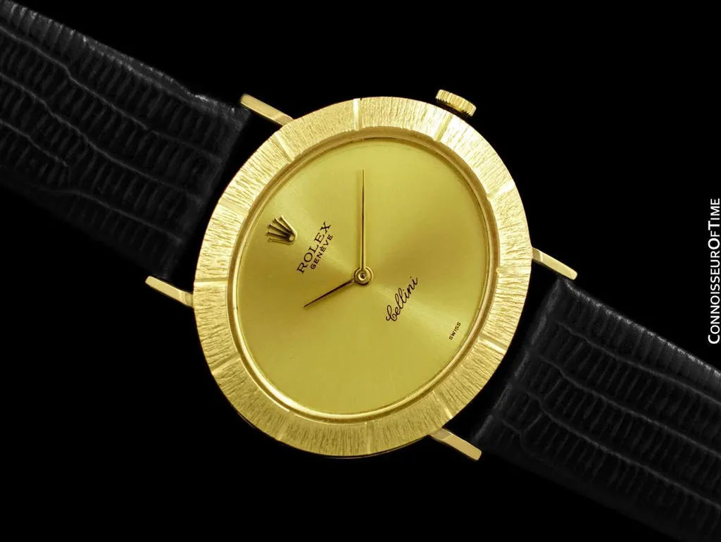 Rolex Cellini 3881 33mm Yellow gold Champagne