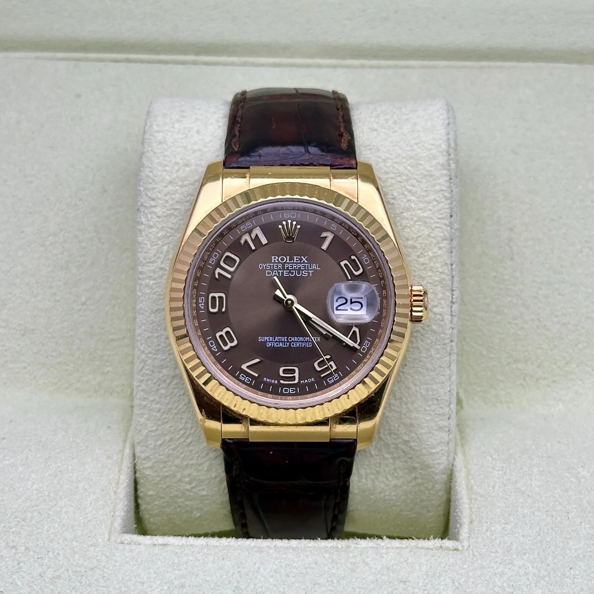 Rolex Datejust 116138 36mm Yellow gold Bronze