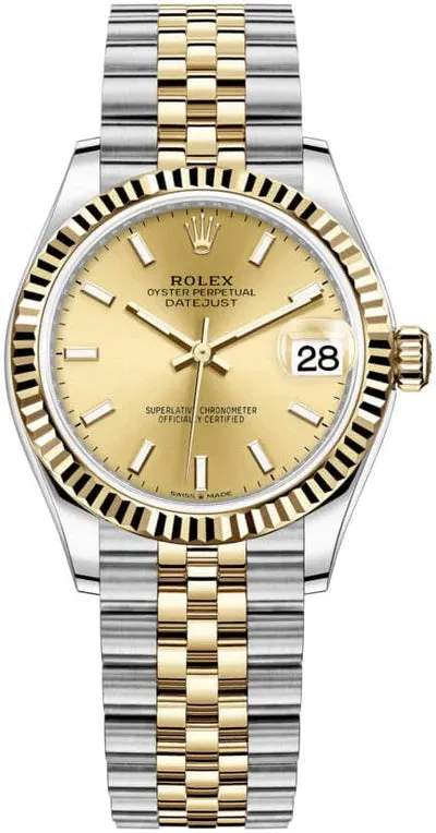 Rolex Datejust 31 278273 31mm Oystersteel Champagne