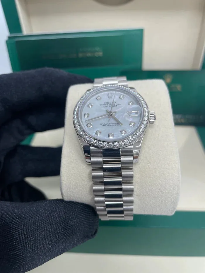 Rolex Datejust 31 278289RBR 31mm White gold and 18k white gold Mother-of-pearl 4