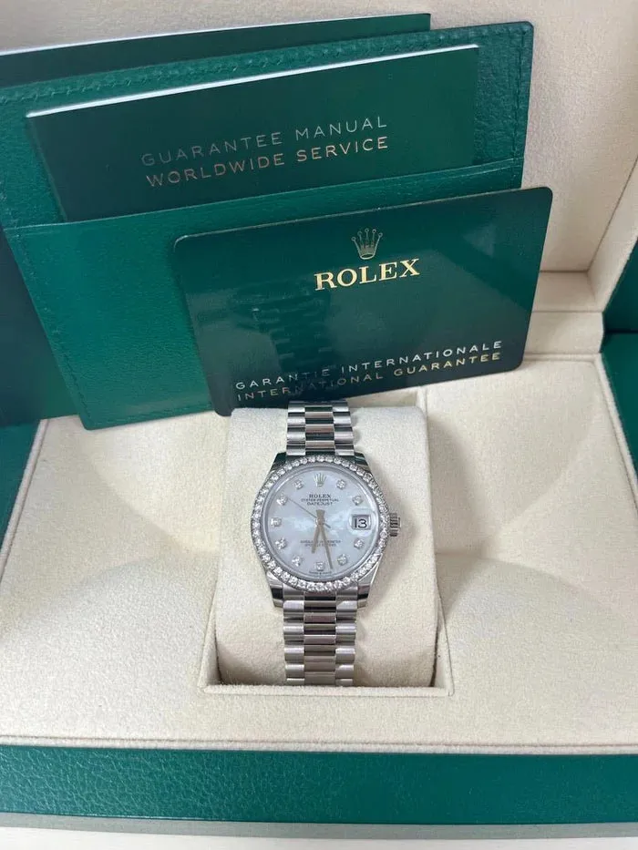 Rolex Datejust 31 278289RBR 31mm White gold and 18k white gold Mother-of-pearl 10