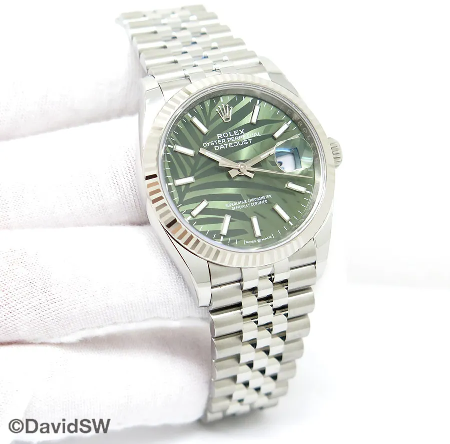 Rolex Datejust 36 126234 36mm 18K/SS Green