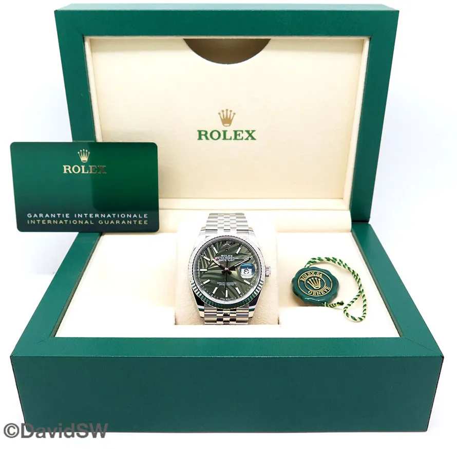 Rolex Datejust 36 126234 36mm 18K/SS Green 1