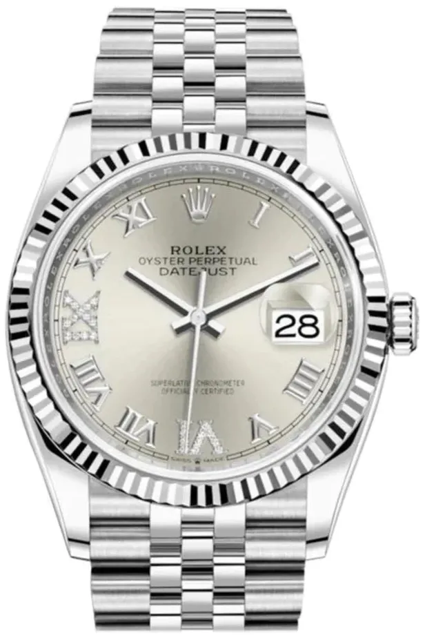 Rolex Datejust 36 126234 36mm Oystersteel Silver