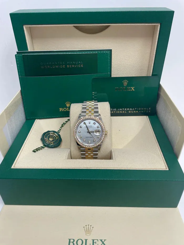 Rolex Datejust 36 126283RBR 36mm Oystersteel Mother-of-pearl 1