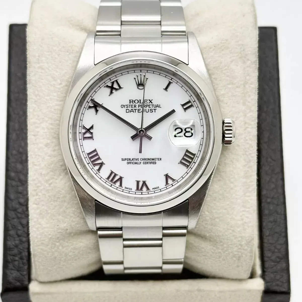 Rolex Datejust 36 16200 36mm Stainless steel White