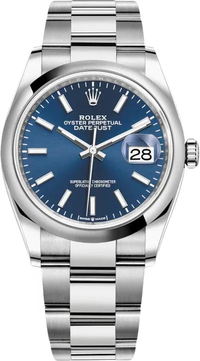 Rolex Datejust 36 36mm Oystersteel Blue