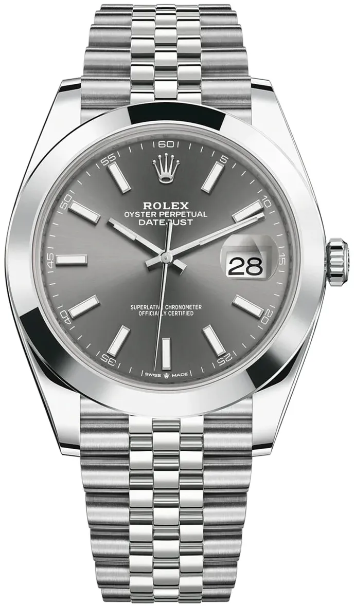 Rolex Datejust 41 126300 41mm Stainless steel dark rhodium