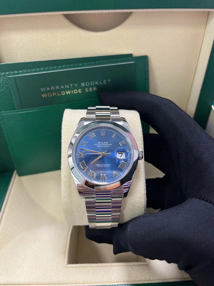 Rolex Datejust 41 126300 41mm Stainless steel Blue 4