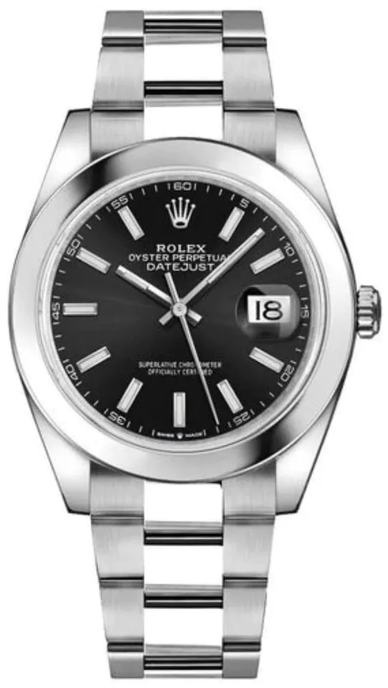 Rolex Datejust 41 126300 41mm Stainless steel Black