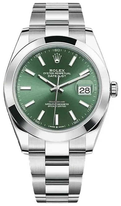 Rolex Datejust 41 126300 41mm Oystersteel Green