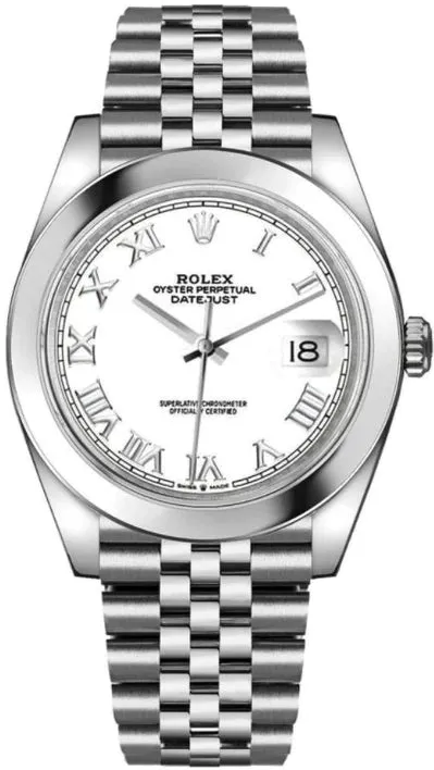 Rolex Datejust 41 126300 41mm Stainless steel White