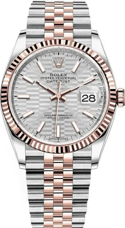 Rolex Datejust 41 126331 41mm Everose gold Silver