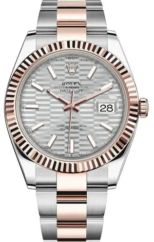 Rolex Datejust 41 126331 41mm Everose gold Silver