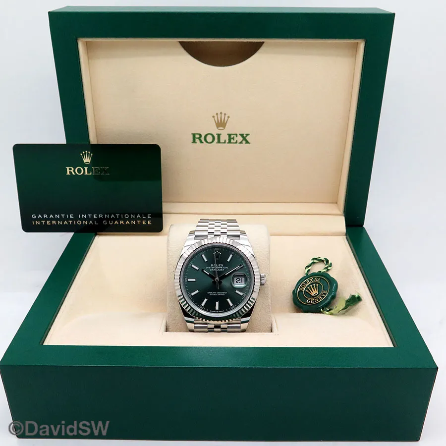 Rolex Datejust 41 126334 41mm 18K/SS Green 1