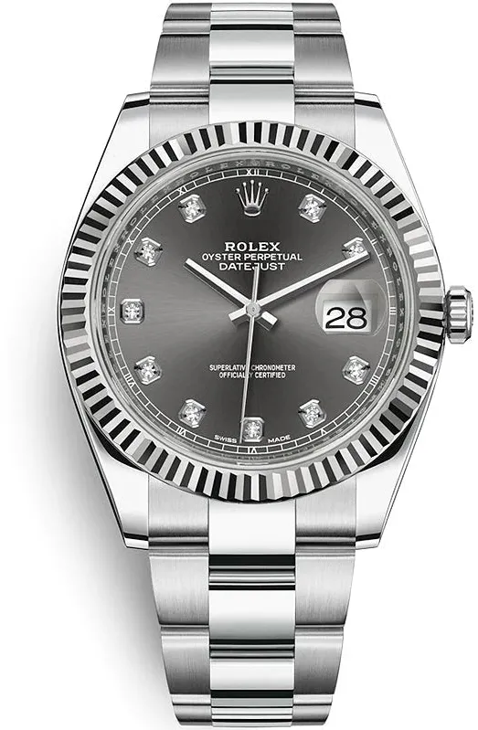 Rolex Datejust 41 126334 41mm Stainless steel dark rhodium