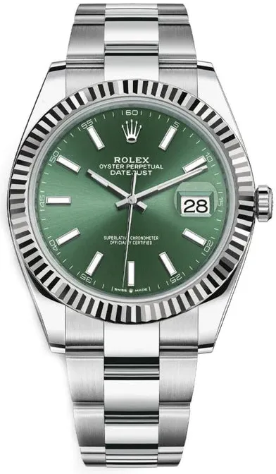 Rolex Datejust 41 126334 41mm Oystersteel Green